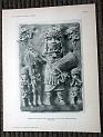 zz-lusc19,tafel 23 benin nigeria,bronze-platte mit figur-gruppe und eu